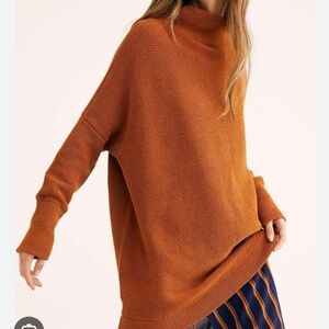 Free people Ottoman Cozy Women's Orange Sweater size Medium